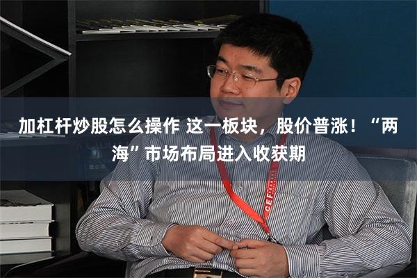 加杠杆炒股怎么操作 这一板块，股价普涨！“两海”市场布局进入收获期
