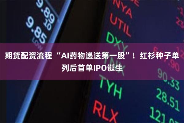 期货配资流程 “AI药物递送第一股”!红杉种子单列后首单IPO诞生