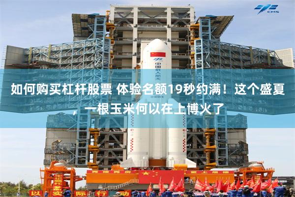 如何购买杠杆股票 体验名额19秒约满！这个盛夏，一根玉米何以在上博火了